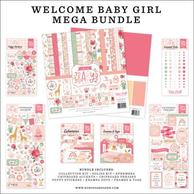 Echo Park Welcome Baby Girl - Mega Bundle